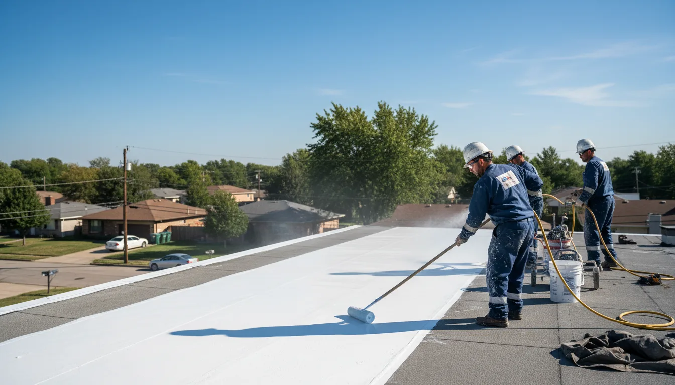 Commercial roof coating in Brighton, MA near me